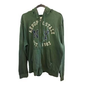 Vintage Aeropostale Green Hoodie. Size XL